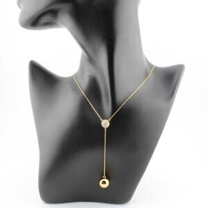 Kate Spade New York Gold Crystal Confetti Pave Ball Charm Necklace